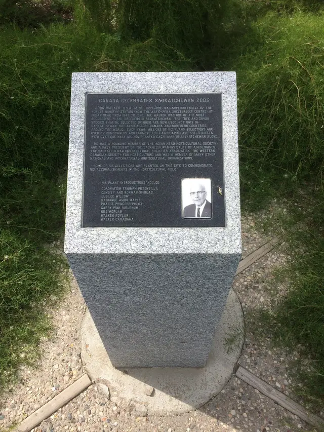 John Walker horticulture memorial cairn